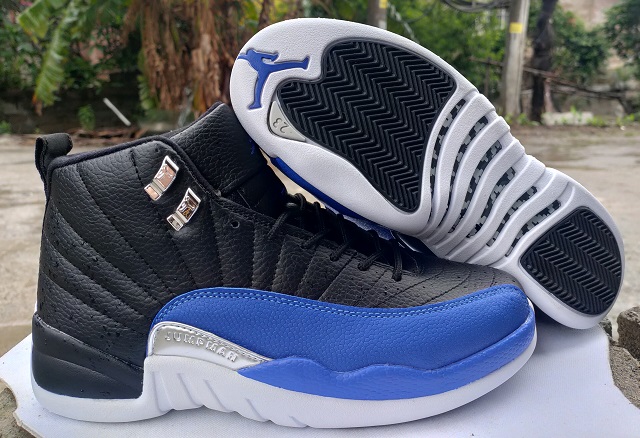 Air Jordan 12 Retro Black Blue Silver